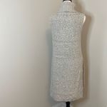 Alya Women's Tunic Sweater Sleeveless Turtleneck High Low Knitted Gray Medium Photo 4