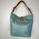 Valentina Women’s Green Leather Handbag with Brown Handles – Made in Italy Photo 2