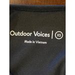 Outdoor Voices  Black Athena Racerback Crop Top‎ Athletic Sports Bra Size XS Photo 6