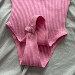 ZARA  Pink Open Back Bodysuit Photo 2