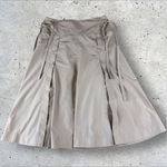 3.1 Phillip Lim ‎ Button Front Tie Waist Midi Skirt Khaki Pleated Sz 12 Photo 5