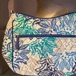 Vera Bradley  Blue and Green Leaf Pattern Shoulder Bag Photo 4