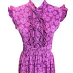 Matilda Jane  Ruffle Dress Medium Purple Wonderful Parade Magnolia Dress Purple Photo 4