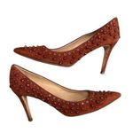 J.Crew Women's Everly Studded Pumps Brown Suede Size 8 Heels Photo 3