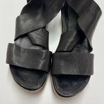 Eileen Fisher Eileen Fisher Sandals Womens 9 Black Sport Tumbled Leather Sneaker Photo 1