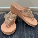 Olivia Miller  Blush Embellished Sandals Photo 0