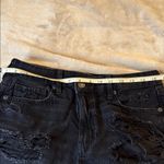 American Eagle  Outfitters Black Ripped Jean Shorts Photo 3