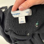 Old Navy  Black‎ Floral Cami Dress Smocked Back M Whimsigoth Daisies Boho Fairy Photo 3