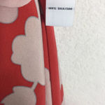 Diane Von Furstenberg  Naira Dress Size 6 Orange Floral 100% Silk Draped Photo 5