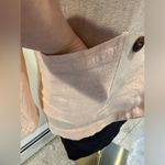 Anthropologie  Amadi Blazer Pink Metallic Linen Blend Oversized NWT. Sz S. Photo 4