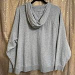 Nike  Women's Heather Gray 1/4 Zip Fleece Hoodie Pullover Sweater Large Photo 1