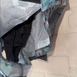 Free People  shorts winter Floral Black Teal large NeW carpe diem Photo 3