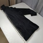 Catherines Y2K Velvet Zip Up Sweater Women 0X Glam Rhinestone Retro Monochrome Photo 8