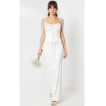 Elliatt Evangeline Corset Satin Gown, Ivory, XS Photo 4