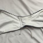 Xhilaration  nautical blue and white stripes bikini top size large Photo 9