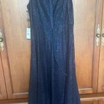 Adrianna Papell  navy sequence dress ball gown Photo 1