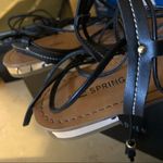 Call it spring  Black Ankle Wrap Sandals Photo 5