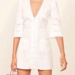 Reformation white/off white 100% Linen mini dress NWT Photo 2
