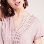 Anthropologie Dolan Left Coast x  | Small | Blush Moreira Mixed Media Top Blouse Photo 0