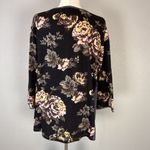 Little Journeys Chicago Womens Luna Top Shirt Size M Boho Floral Jersey Cotton Size M Photo 6