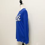 PINK - Victoria's Secret Victorias Secret PINK Royal Blue White Script Print Logo Long Sleeve T Shirt XS Photo 3