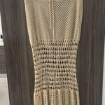 Cream Smocked Pencil Midi Skirt for Resort Wear Size undefined Photo 0