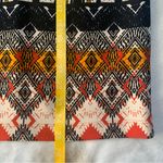 Maeve  women's medium pattern knee length skirt Anthropologie black red print Photo 5