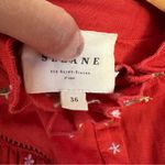 Sézane RARE Sezane Fares Embroidered Ruffled Button Up Blouse Photo 5