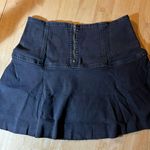 Free People Size 4  Women's Highlands Denim Skirt Black BNWT Photo 6