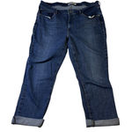 Levi Strauss & CO. Classic Straight‎ Leg Blue Denim Jeans Women Size 34 Cuffed Photo 0