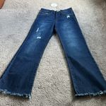 Umgee  Flare Distressed Hem Jeans SIZE 1 Photo 0