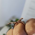 Gold Filled Butterfly Open Adjustable Ring Photo 6