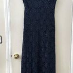 Connected Apparel  Navy Lace Maxi Dress Sz 14P Photo 4