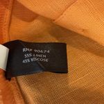 Boston Proper  Linen Sleeveless Button Front Shirt Womens Size Small Orange‎ Photo 6