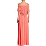 On The Road Copa Off-The-Shoulder Maxi Dress Coral Photo 1