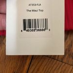 ANDIE  the Maui Bikini Top Rib Flame Red size XS NWT Photo 5