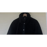 Varley  Women's Size Medium Black Clemson Sherpa Fleece Snap Up Oversized Jacket Photo 4