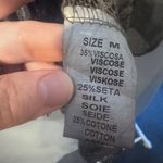 Tempo Paris , gray boho tunic with embroidered lace sequins, made in Italy, med Photo 8