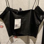 Forever 21 NWT  faux leather thin strap tank top Photo 3