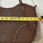 Canyon Sky Southwestern Style handbag faux leather with turquoise & silver studs Brown Photo 11
