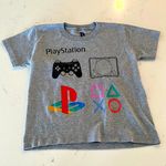 Sony Playstation Cropped Gray Graphic T Shirt Size Women's Small Photo 0