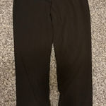 Susan Graver  Pull On Dress Pants Small Chocolate Brown Elastic Waist Polyester Photo 0