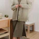 Jenni Kayne Cypress Caftan Dress Sage Green XS Photo 3