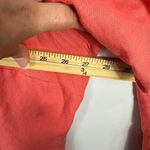 Finity Women Linen Blend Blouse 22/24 Coral Button Up Shirt Coastal Grandma Chic Orange Size 22W Photo 5
