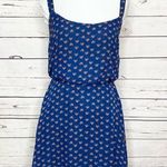 Bebop Blue & Red/Orange Hearts Sun Dress Size Small Photo 0