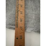 Eileen Fisher  Tunic Top XS Gray Silver Woven Italian Linen Mesh Henley Photo 6