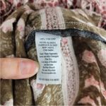 Faherty Bonita Block Paisley Floral Tiered Ruffle V Neck Midi Prairie Dress Red Photo 6