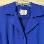 Warren Petites New York Royal Blue Suit Jacket Dress 10P Photo 1