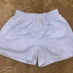 Umgee Blue And White Striped Shorts Photo 0
