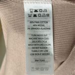 Joie  Women's Beige Mock Neck Short Sleeve Blouse Size XL Photo 5